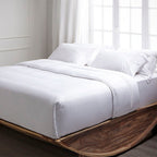 Κατωσέντονο με Λάστιχο Hauz Vegan Silk 200X200+40 White